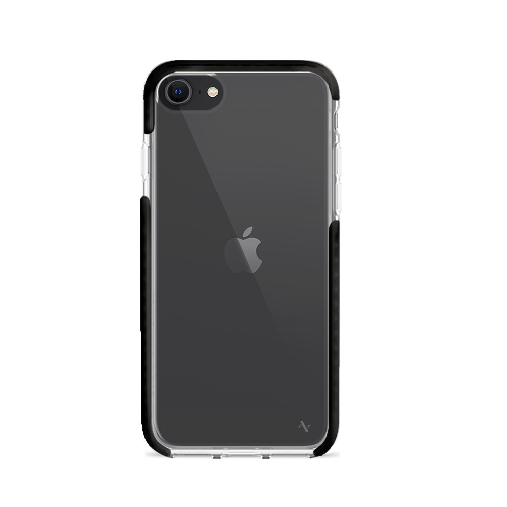 GOLF le MAAD Bump clear case for iPhone 7/8/SE showcasing its slim design and customizable features.